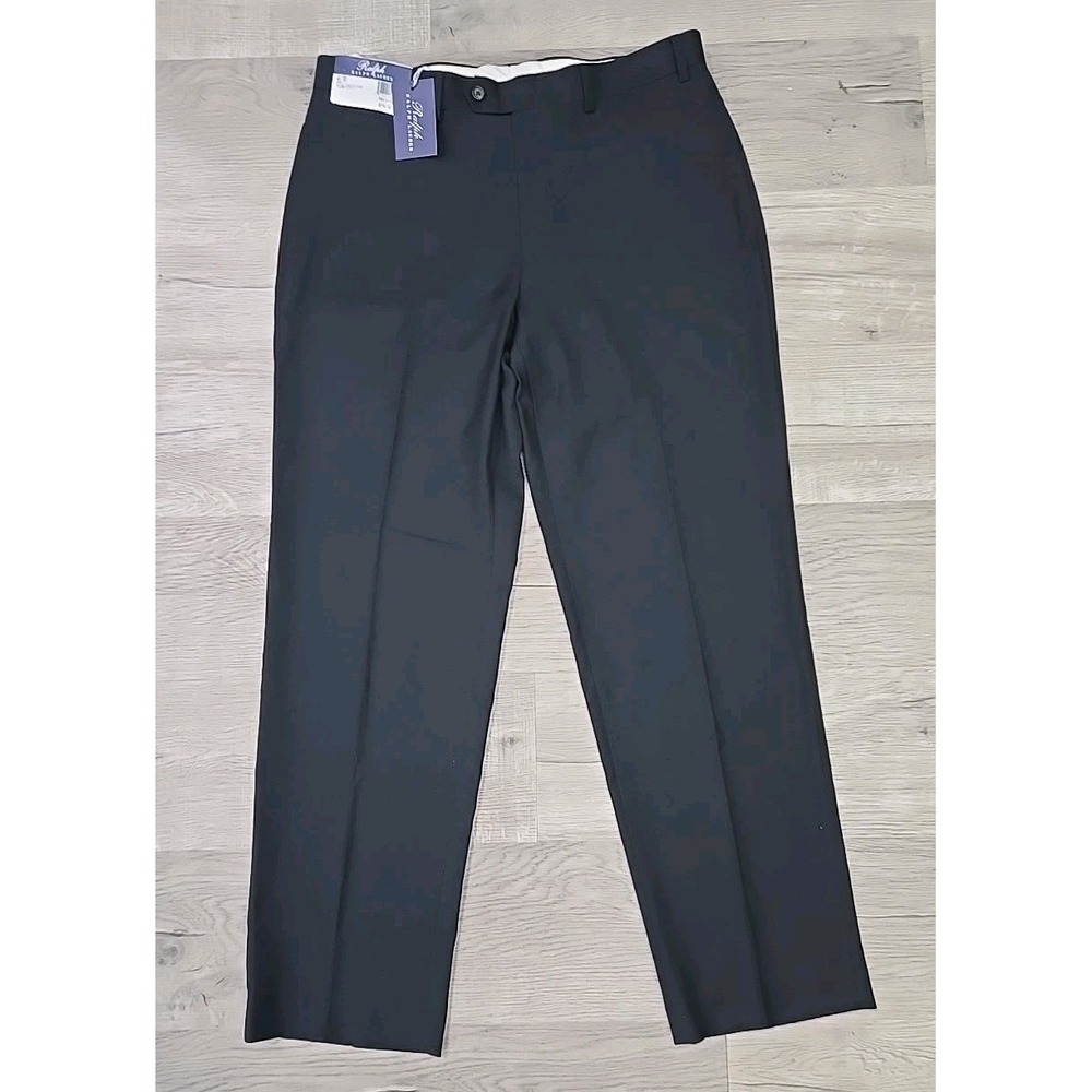 RALPH LAUREN BLACK COMFORT FLEX PANTS FLAT FRONT‎ Dress PANTS 36W × 32L